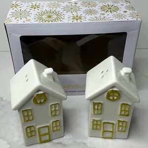 Design Styles White Ceramic Salt & Pepper Shakers Home Shape New
